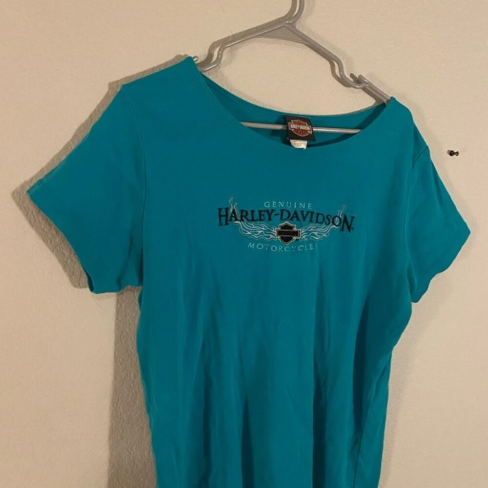 Harley-Davidson Women's Blue Top